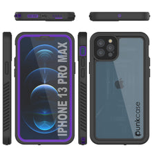 Cargar imagen en el visor de la galería, iPhone 13 Pro Max  Waterproof Case, Punkcase [Extreme Series] Armor Cover W/ Built In Screen Protector [Purple] (Color in image: Red)
