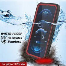 Load image into Gallery viewer, iPhone 13 Pro Max  Waterproof Case, Punkcase [Extreme Series] Armor Cover W/ Built In Screen Protector [Red] (Color in image: Light Green)
