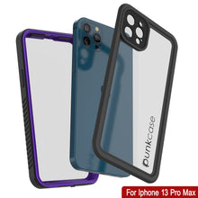 Cargar imagen en el visor de la galería, iPhone 13 Pro Max  Waterproof Case, Punkcase [Extreme Series] Armor Cover W/ Built In Screen Protector [Purple] (Color in image: Light Green)
