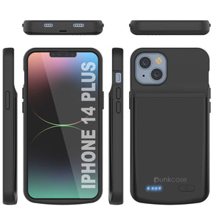 Funda de batería para iPhone 15 Plus, PunkJuice 5000mAH Power Bank de carga rápida con protector de pantalla | [Turquesa]