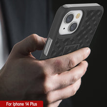 Load image into Gallery viewer, Funda para iPhone 15 Plus con protector de pantalla de vidrio templado, clip de cinturón y soporte incorporado [naranja]
