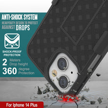 Load image into Gallery viewer, Funda para iPhone 15 Plus con protector de pantalla de vidrio templado, clip de cinturón y soporte incorporado [verde]
