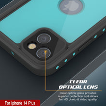 Cargar imagen en el visor de la galería, Funda resistente al agua IP68 para iPhone 14 Plus, Punkcase [Teal] [Serie StudStar] [Ajuste Delgado]
