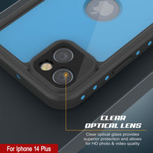 Cargar imagen en el visor de la galería, Carcasa a prueba de agua IP68 para iPhone 14 Plus, Punkcase [Azul claro] [Serie StudStar] [Ajuste delgado] [A prueba de suciedad]
