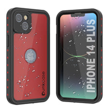 Cargar imagen en el visor de la galería, Funda resistente al agua IP68 para iPhone 14 Plus, Punkcase [Rojo] [Serie StudStar] [Ajuste Fino]
