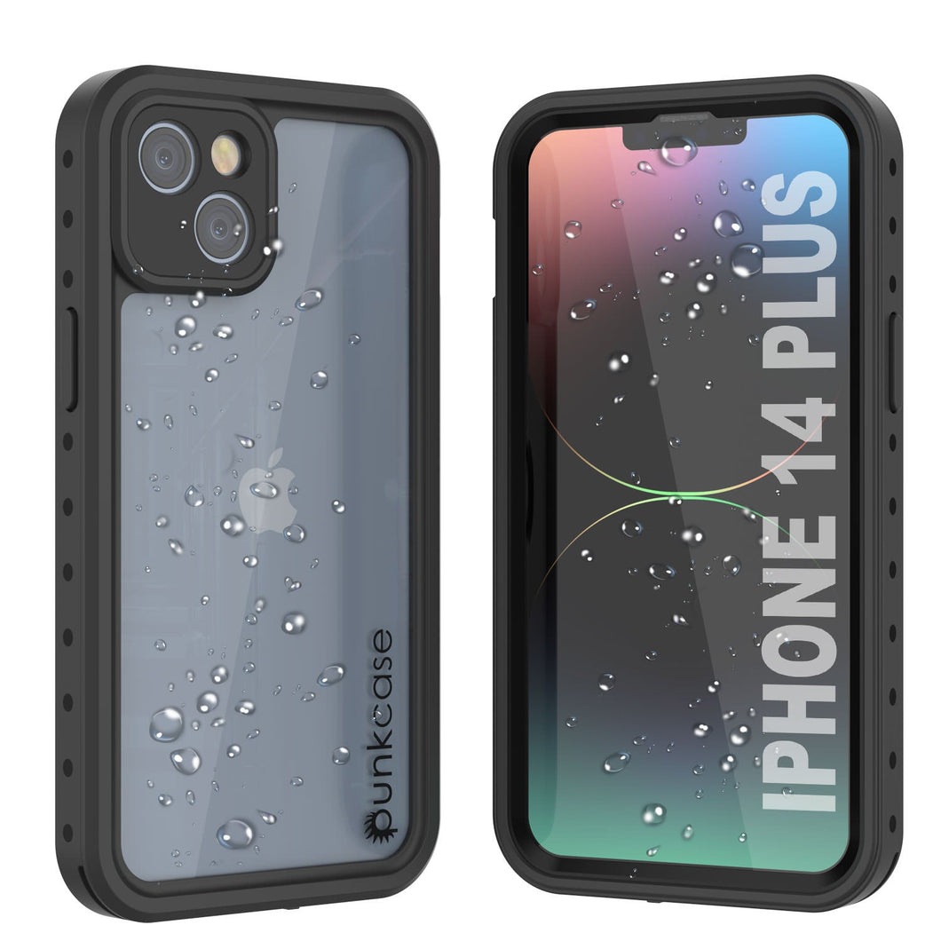 Funda impermeable IP68 para iPhone 14 Plus, Punkcase [Transparente] [Serie StudStar] [Ajuste Delgado] [A prueba de suciedad]