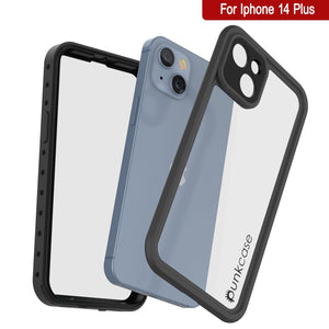 Funda impermeable IP68 para iPhone 14 Plus, Punkcase [Transparente] [Serie StudStar] [Ajuste Delgado] [A prueba de suciedad]