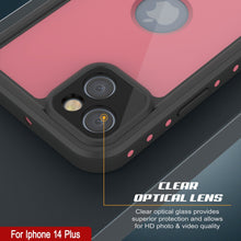 Cargar imagen en el visor de la galería, Funda resistente al agua IP68 para iPhone 14 Plus, Punkcase [Rosa] [Serie StudStar] [Ajuste delgado] [A prueba de suciedad]
