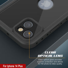 Cargar imagen en el visor de la galería, Funda impermeable IP68 para iPhone 14 Plus, Punkcase [Negro] [Serie StudStar] [Ajuste Delgado]
