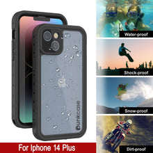 Cargar imagen en el visor de la galería, Funda impermeable IP68 para iPhone 14 Plus, Punkcase [Transparente] [Serie StudStar] [Ajuste Delgado] [A prueba de suciedad]
