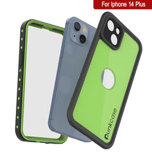 Cargar imagen en el visor de la galería, Funda resistente al agua IP68 para iPhone 14 Plus, Punkcase [Verde claro] [Serie StudStar] [Ajuste delgado] [A prueba de suciedad]
