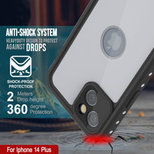Cargar imagen en el visor de la galería, Funda impermeable IP68 para iPhone 14 Plus, Punkcase [Blanco] [Serie StudStar] [Ajuste delgado] [A prueba de suciedad]

