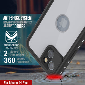 Funda impermeable IP68 para iPhone 14 Plus, Punkcase [Blanco] [Serie StudStar] [Ajuste delgado] [A prueba de suciedad]