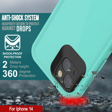 Load image into Gallery viewer, Funda impermeable Punkcase para iPhone 14 [Serie Aqua], cubierta protectora [azul].
