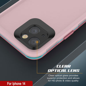 Funda impermeable Punkcase iPhone 14 [Serie Aqua] Cubierta blindada [Rosado]