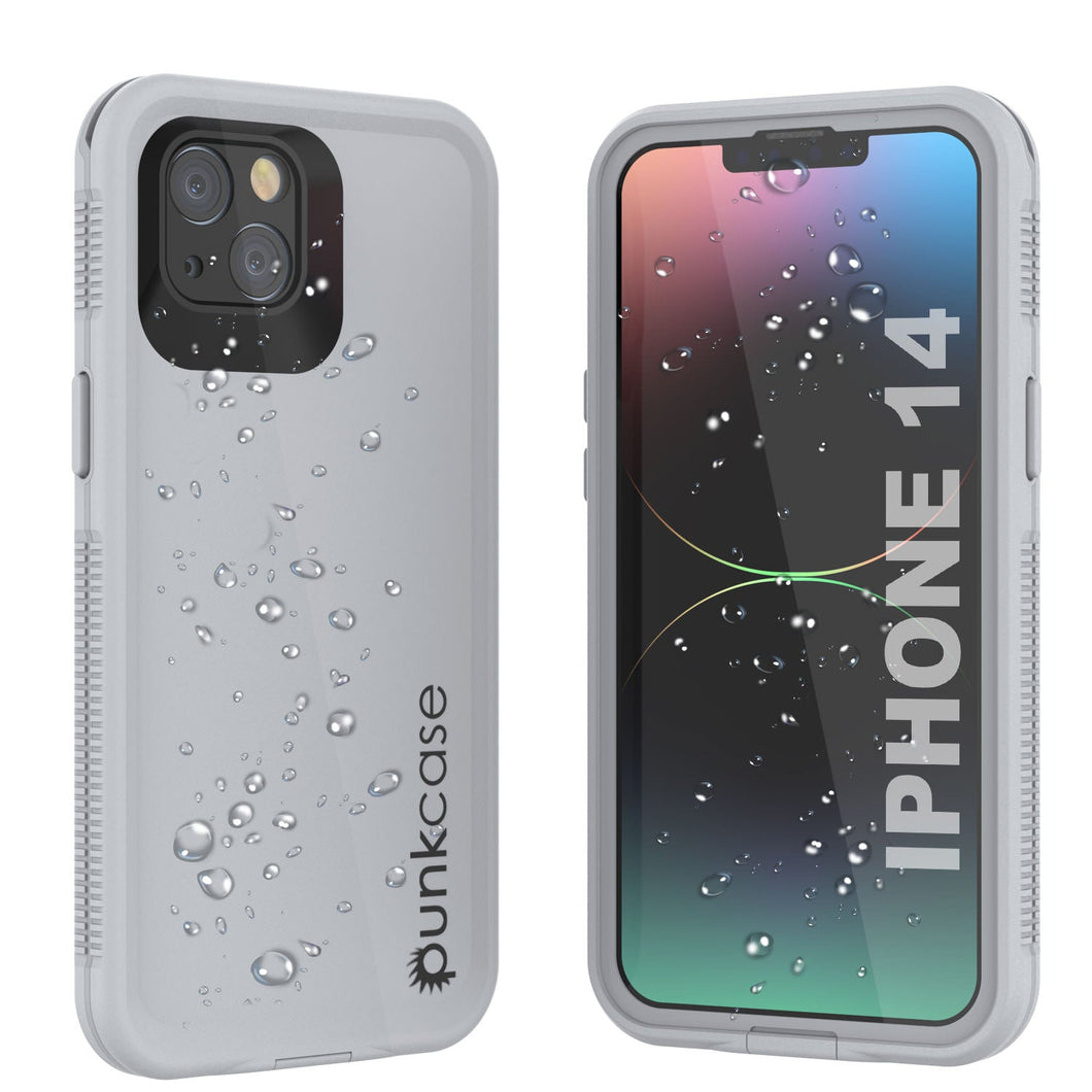 Funda impermeable Punkcase iPhone 14 [Serie Aqua] Funda protectora [Blanco]