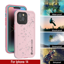 Load image into Gallery viewer, Funda impermeable Punkcase iPhone 14 [Serie Aqua] Cubierta blindada [Rosado]
