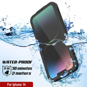 Funda impermeable Punkcase para iPhone 14 [Serie Aqua] Cubierta protectora [Negro]