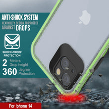 Load image into Gallery viewer, Funda impermeable Punkcase para iPhone 14 [Serie Aqua], cubierta de armadura [Negro transparente] [Parte trasera transparente]
