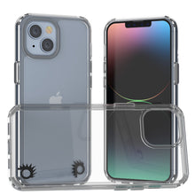 Load image into Gallery viewer, Funda para iPhone 15 Punkcase® LUCID 2.0 de la serie Crystal Black con protector de pantalla PUNK SHIELD | Ajuste ultra.
