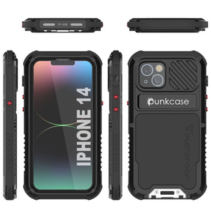 Funda iPhone 14 Metal Extreme 3.0, Cubierta Resistente de Grado Militar [a prueba de golpes] Funda de Aluminio Resistente al Agua [Negra]
