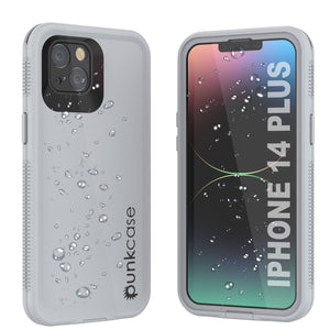 Funda Impermeable Punkcase para iPhone 14 Plus [Serie Aqua] Cubierta de Armadura [Blanco]