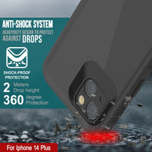 Cargar imagen en el visor de la galería, Punkcase iPhone 14 Plus Funda Impermeable [Serie Aqua] Cubierta de Armadura [Negro]

