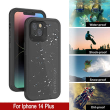 Cargar imagen en el visor de la galería, Punkcase iPhone 14 Plus Funda Impermeable [Serie Aqua] Cubierta de Armadura [Negro]
