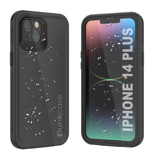 Punkcase iPhone 14 Plus Funda Impermeable [Serie Aqua] Cubierta de Armadura [Negro]