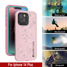 Cargar imagen en el visor de la galería, Funda resistente al agua Punkcase iPhone 14 Plus [Serie Aqua] Cubierta protectora [Rosa]
