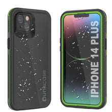 Cargar imagen en el visor de la galería, Funda impermeable Punkcase para iPhone 14 Plus [Serie Aqua] Armadura protectora [Negro-Verde]
