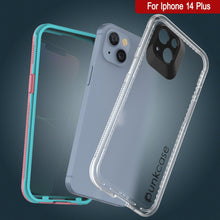 Cargar imagen en el visor de la galería, Punkcase iPhone 14 Plus Waterproof Case [Serie Aqua] Funda Resistente [Rosa Transparente] [Parte Trasera Transparente]
