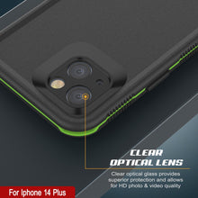 Cargar imagen en el visor de la galería, Funda impermeable Punkcase para iPhone 14 Plus [Serie Aqua] Armadura protectora [Negro-Verde]
