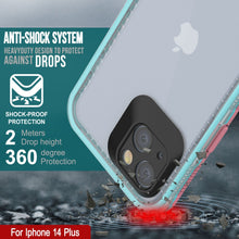 Cargar imagen en el visor de la galería, Punkcase iPhone 14 Plus Waterproof Case [Serie Aqua] Funda Resistente [Rosa Transparente] [Parte Trasera Transparente]
