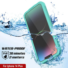 Cargar imagen en el visor de la galería, Carcasa impermeable Punkcase para iPhone 14 Plus [Serie Aqua] Cubierta de armadura [Azul]
