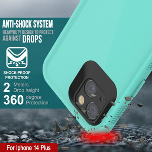 Carcasa impermeable Punkcase para iPhone 14 Plus [Serie Aqua] Cubierta de armadura [Azul]