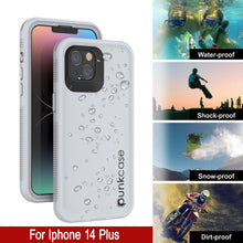 Load image into Gallery viewer, Funda Impermeable Punkcase para iPhone 14 Plus [Serie Aqua] Cubierta de Armadura [Blanco]
