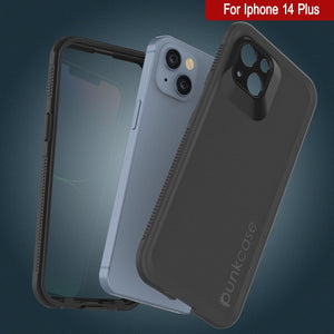 Punkcase iPhone 14 Plus Funda Impermeable [Serie Aqua] Cubierta de Armadura [Negro]
