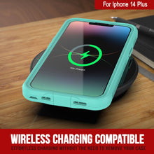 Cargar imagen en el visor de la galería, Carcasa impermeable Punkcase para iPhone 14 Plus [Serie Aqua] Cubierta de armadura [Azul]

