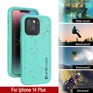 Carcasa impermeable Punkcase para iPhone 14 Plus [Serie Aqua] Cubierta de armadura [Azul]
