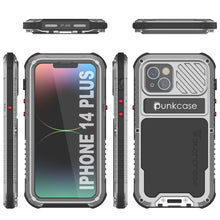 Cargar imagen en el visor de la galería, Estuche impermeable de aluminio Metal Extreme 3.0 Series para iPhone 16 Plus con protección IP68, protector de pantalla incorporado y soporte [plateado]
