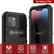 Cargar imagen en el visor de la galería, Funda iPhone 14 Plus Metal Extreme 3.0, cubierta de armadura resistente de grado militar [a prueba de golpes] Funda de aluminio impermeable [negro].
