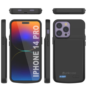 Funda de batería para iPhone 15 Pro, PunkJuice 5000 mAh Power Bank de carga rápida con protector de pantalla | [turquesa]