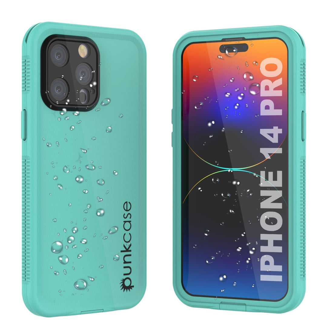 Estuche impermeable Punkcase para iPhone 14 Pro [Serie Aqua] Funda protectora [Azul].
