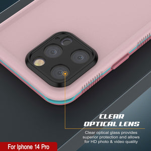 Funda resistente al agua Punkcase iPhone 14 Pro [Serie Aqua] Cubierta protectora [Rosa]