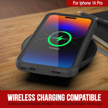 Load image into Gallery viewer, Funda impermeable Punkcase iPhone 14 Pro [Serie Aqua] Cubierta protectora de armadura [Negro]
