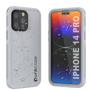 Punkcase Funda Impermeable para iPhone 14 Pro [Serie Aqua] Cubierta de Armadura [Blanco]