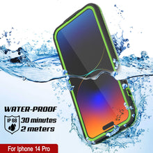 Load image into Gallery viewer, Funda impermeable Punkcase para iPhone 14 Pro [Serie Aqua] Cubierta de armadura [Negro transparente] [Parte trasera clara]

