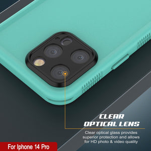 Estuche impermeable Punkcase para iPhone 14 Pro [Serie Aqua] Funda protectora [Azul].