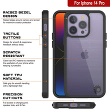 Cargar imagen en el visor de la galería, Carcasa para iPhone 15 Pro de Punkcase® Serie Crystal Black LUCID 2.0 con Protector de Pantalla SHIELD | Ultra Ajuste
